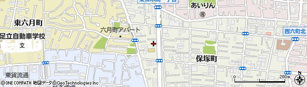 松屋 足立保塚店周辺の地図