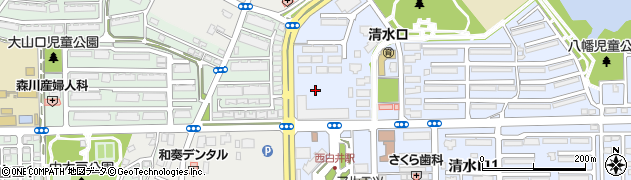 千葉県白井市清水口2丁目1周辺の地図