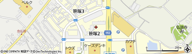 千葉県白井市笹塚周辺の地図