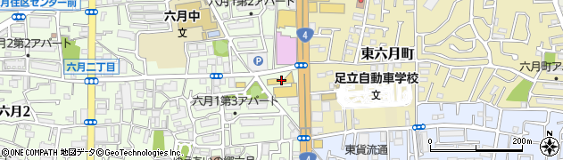 ダイハツ東京販売竹の塚店周辺の地図