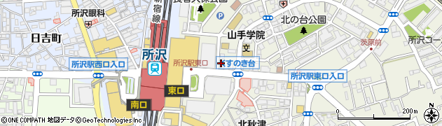 埼玉りそな銀行所沢東口支店 ＡＴＭ周辺の地図