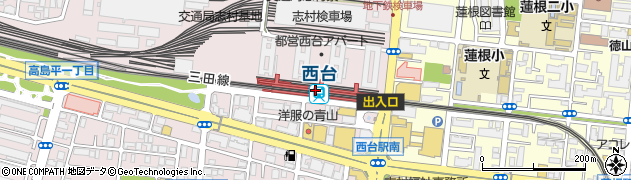 西台駅周辺の地図
