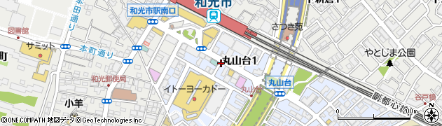埼玉県和光市丸山台1丁目周辺の地図