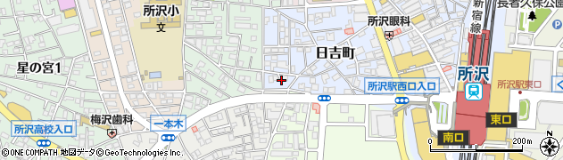 埼玉県所沢市日吉町29周辺の地図