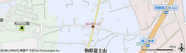 松山町入口周辺の地図
