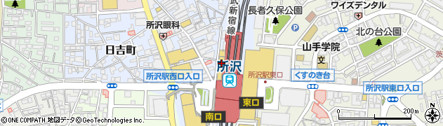 セリア西友所沢駅前店周辺の地図