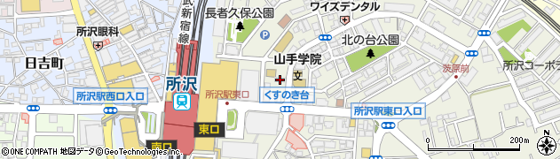 飯能信用金庫所沢東支店周辺の地図