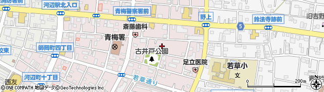 ガラス屋さん２４　東京都・青梅市店周辺の地図