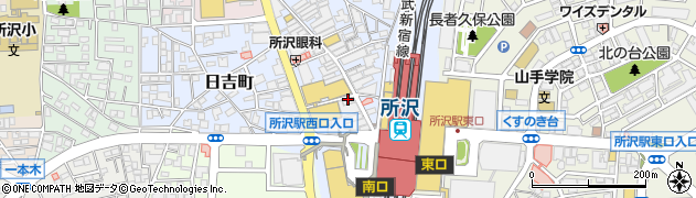 星乃珈琲店 所沢プロペ通り店周辺の地図