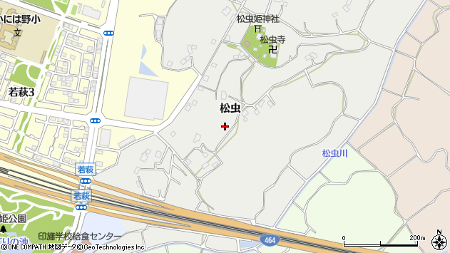 〒270-1602 千葉県印西市松虫の地図