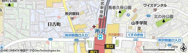 宝島２４　所沢西口店周辺の地図