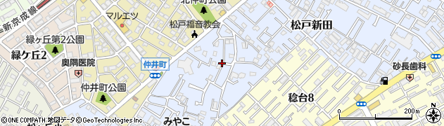 千葉県松戸市松戸新田周辺の地図