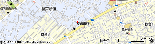 千葉県松戸市松戸新田569周辺の地図