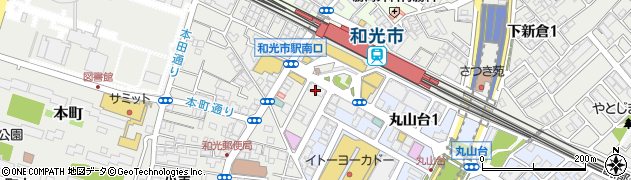 埼玉りそな銀行和光支店周辺の地図