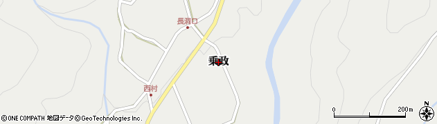 岐阜県下呂市乗政周辺の地図