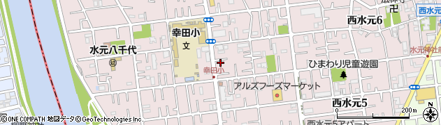 東京都葛飾区西水元周辺の地図