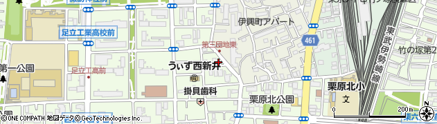 クリーニングヒノデ西新井店周辺の地図
