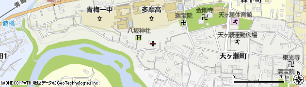 東京都青梅市天ヶ瀬町972周辺の地図