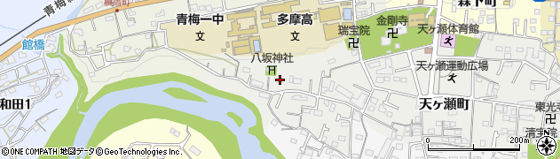 東京都青梅市天ヶ瀬町973周辺の地図