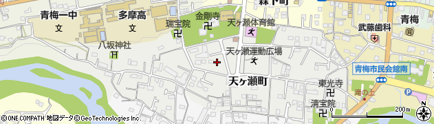 東京都青梅市天ヶ瀬町1043周辺の地図