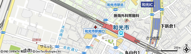 埼玉県和光市本町5-8周辺の地図