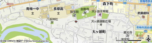 東京都青梅市天ヶ瀬町1012周辺の地図
