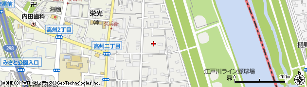 埼玉県三郷市東町周辺の地図
