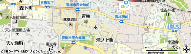 東京都青梅市滝ノ上町周辺の地図