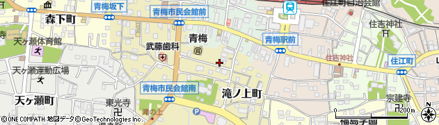 東京都青梅市滝ノ上町周辺の地図