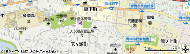 東京都青梅市天ヶ瀬町1129周辺の地図