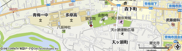東京都青梅市天ヶ瀬町1013周辺の地図
