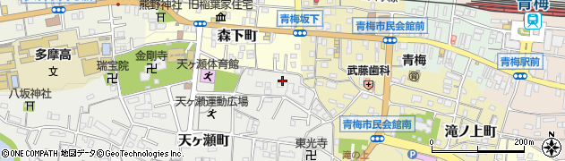 東京都青梅市天ヶ瀬町1136周辺の地図