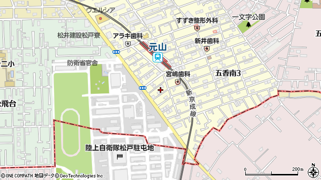 〒270-2212 千葉県松戸市五香南の地図