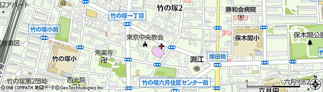 朝日スポーツクラブ　ＢＩＧ・Ｓ竹の塚周辺の地図
