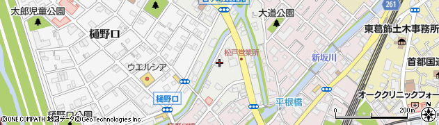 千葉県松戸市古ケ崎104周辺の地図