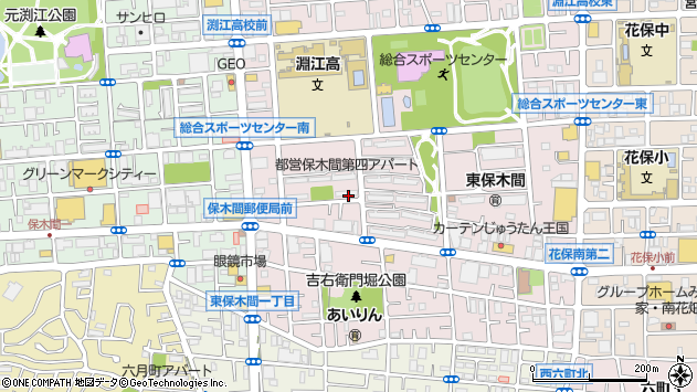 〒121-0063 東京都足立区東保木間の地図