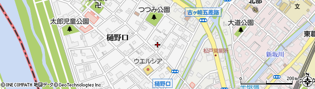 千葉県松戸市樋野口581周辺の地図