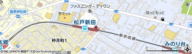 千葉県松戸市松戸新田284周辺の地図