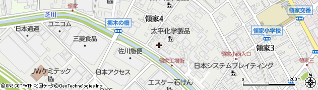 埼玉県川口市領家周辺の地図