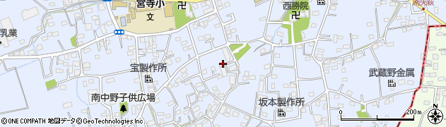 埼玉県入間市宮寺周辺の地図