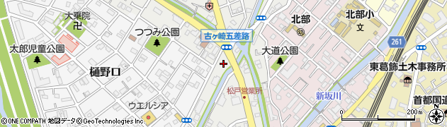 千葉県松戸市古ケ崎77周辺の地図