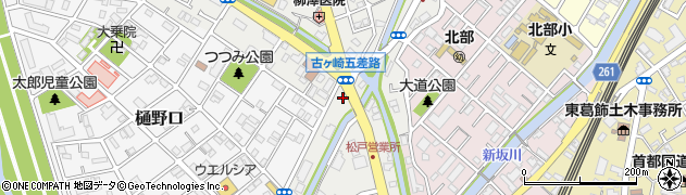 千葉県松戸市古ケ崎76周辺の地図
