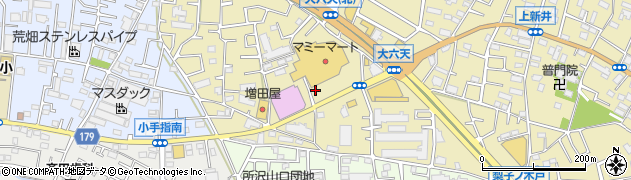 埼玉県所沢市小手指台周辺の地図