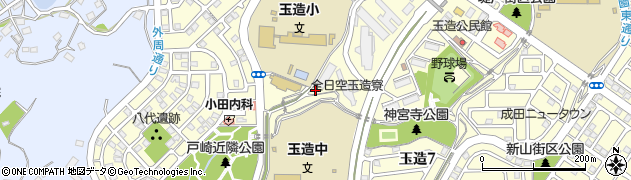 千葉県成田市玉造3丁目周辺の地図