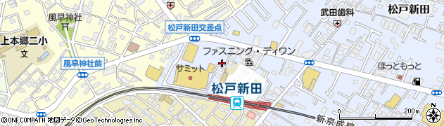 千葉県松戸市松戸新田250周辺の地図
