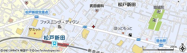 千葉県松戸市松戸新田415周辺の地図