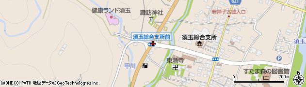 須玉総合支所前周辺の地図