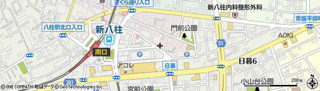 千葉県松戸市日暮周辺の地図
