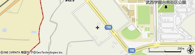 千葉県印西市武西1205周辺の地図