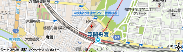 東京都板橋区舟渡1丁目13周辺の地図